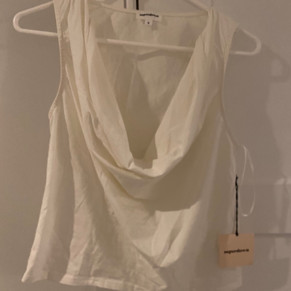 Superdown white tank top